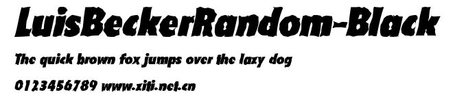 LuisBeckerRandom-Black.ttf字體轉換器圖片