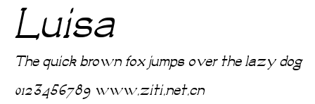 Luisa.ttf字體轉換器圖片