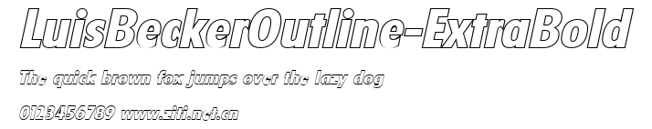 LuisBeckerOutline-ExtraBold.ttf字體轉換器圖片