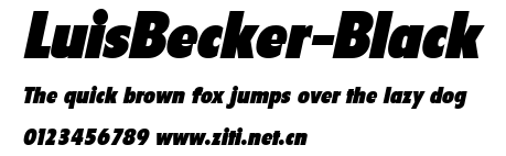 LuisBecker-Black.ttf字體轉換器圖片