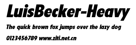 LuisBecker-Heavy.ttf字體轉換器圖片