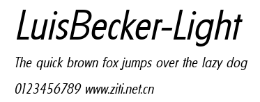 LuisBecker-Light.ttf字體轉換器圖片