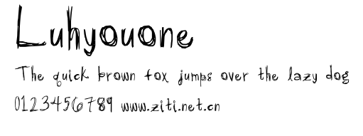 Luhyouone.ttf字體轉換器圖片