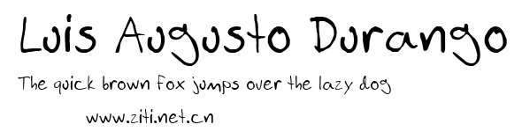 Luis Augusto Durango.ttf字體轉換器圖片