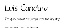 Luis Candara.ttf字體轉換器圖片
