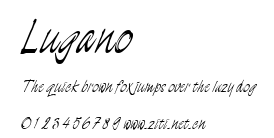 Lugano.ttf字體轉換器圖片