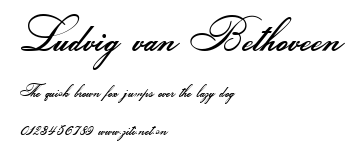 Ludvig van Bethoveen.ttf字體轉換器圖片