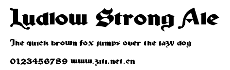 Ludlow Strong Ale.ttf字體轉換器圖片