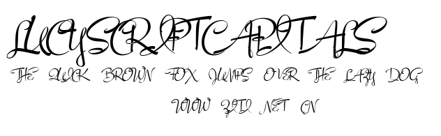 LucyScriptCapitals.ttf字體轉換器圖片