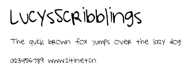 LucysScribblings.ttf字體轉換器圖片
