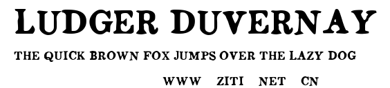 Ludger Duvernay.ttf字體轉換器圖片