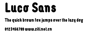 Luco Sans.ttf字體轉換器圖片