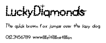 LuckyDiamonds.ttf字體轉換器圖片