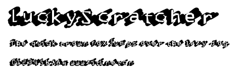 LuckyScratcher.ttf字體轉換器圖片
