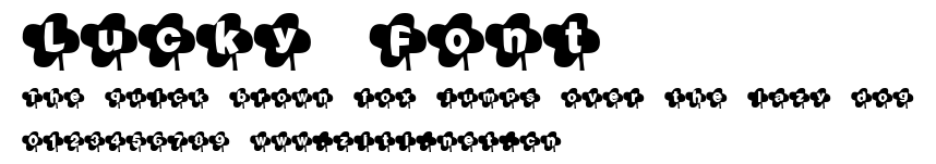 Lucky Font.ttf字體轉換器圖片