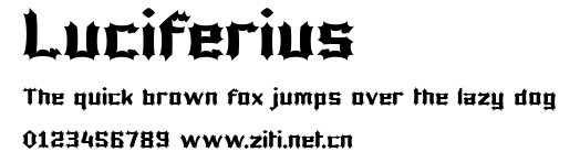 Luciferius.ttf字體轉換器圖片