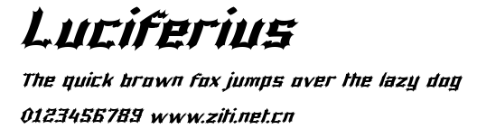 Luciferius.ttf字體轉換器圖片