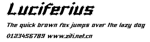 Luciferius.ttf字體轉換器圖片