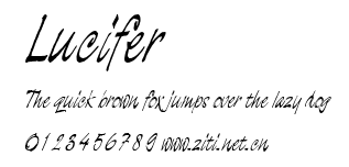 Lucifer.ttf字體轉換器圖片