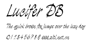 Lucifer DB.ttf字體轉換器圖片