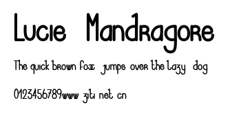 Lucie Mandragore.ttf字體轉換器圖片