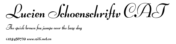 Lucien Schoenschriftv CAT.ttf字體轉換器圖片