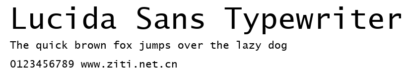 Lucida Sans Typewriter.ttf字體轉換器圖片