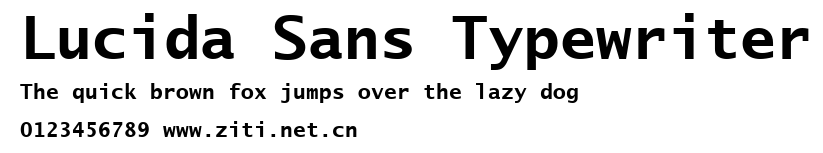 Lucida Sans Typewriter.ttf字體轉換器圖片