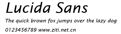 Lucida Sans.ttf字體轉換器圖片