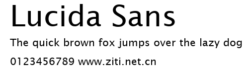 Lucida Sans.ttf字體轉換器圖片