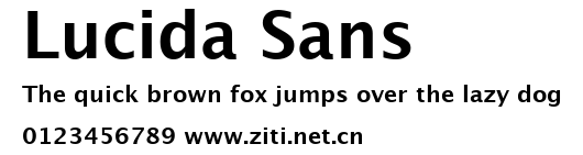 Lucida Sans.ttf字體轉換器圖片