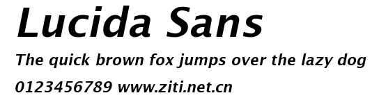 Lucida Sans.ttf字體轉換器圖片