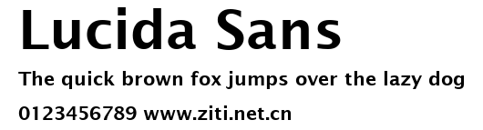 Lucida Sans.ttf字體轉換器圖片