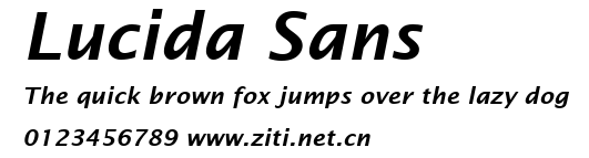 Lucida Sans.ttf字體轉換器圖片