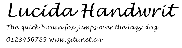 Lucida Handwrit.ttf字體轉換器圖片