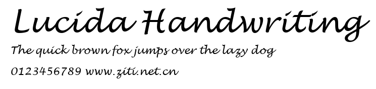 Lucida Handwriting.ttf字體轉換器圖片