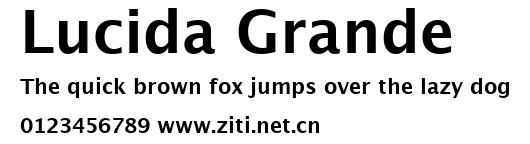 Lucida Grande.ttf字體轉換器圖片