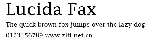 Lucida Fax.ttf字體轉換器圖片