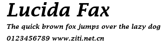 Lucida Fax.ttf字體轉換器圖片