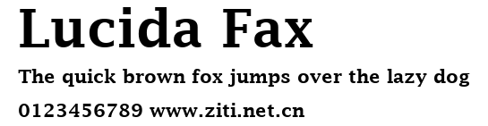 Lucida Fax.ttf字體轉換器圖片