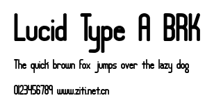 Lucid Type A BRK.ttf字體轉換器圖片