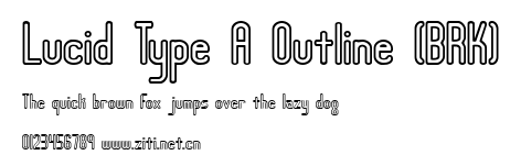 Lucid Type A Outline (BRK).ttf字體轉換器圖片