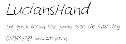LuciansHand.ttf字體轉換器圖片