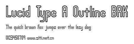Lucid Type A Outline BRK.ttf字體轉換器圖片