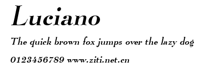 Luciano.ttf字體轉換器圖片