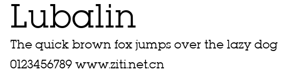 Lubalin.ttf字體轉換器圖片