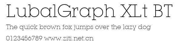 LubalGraph XLt BT.ttf