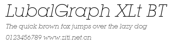 LubalGraph XLt BT.ttf