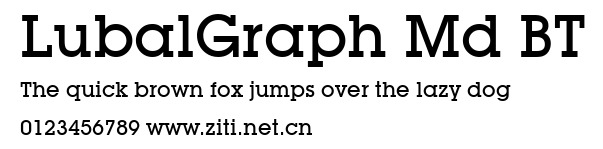 LubalGraph Md BT.ttf