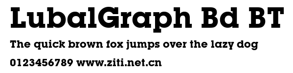LubalGraph Bd BT.ttf